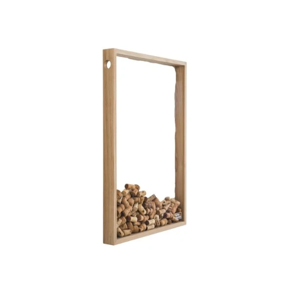 Weinkorken-Sammelrahmen - Das große Modell aus Eichenholz WF102 by Wineframe color Svart