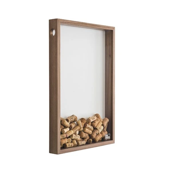 Weinkorken-Sammelrahmen – Klein aus Walnussholz WF201 by Wineframe color Svart