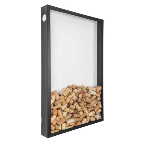 Korkenrahmen – Die Kleine in Mattschwarz WF301 by Wineframe color Svart