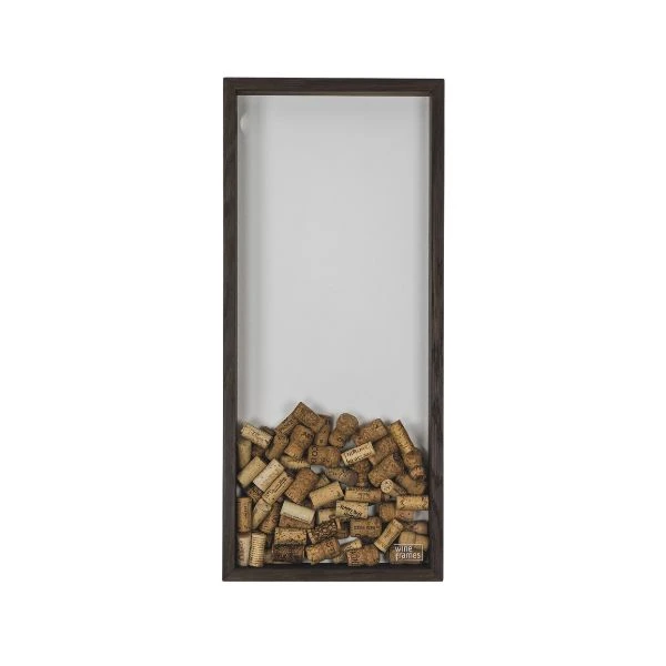 Weinkorken-Rahmen – Den Lange aus geräucherter Eiche WF403 by Wineframe color Svart