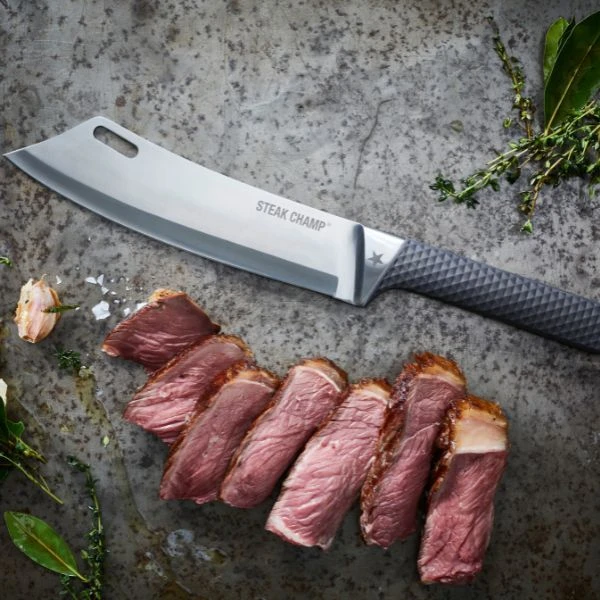 SteakChamp Chef's Kochmesser BBQ Pro 22 cm 99-5004 by Steakchamp color Svart