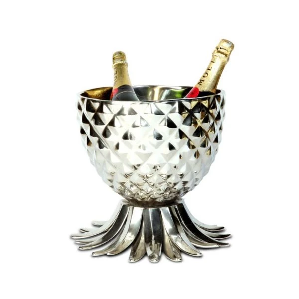 Ananas Weinkühler in Silber PNL-6117 by Culinary Concepts color Svart