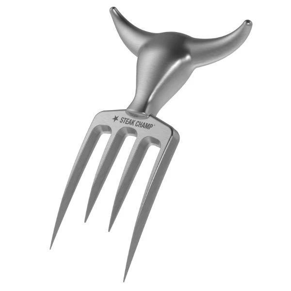 SteakChamp Bull Fork Fleischgabel 99-5026 by Steakchamp color Svart