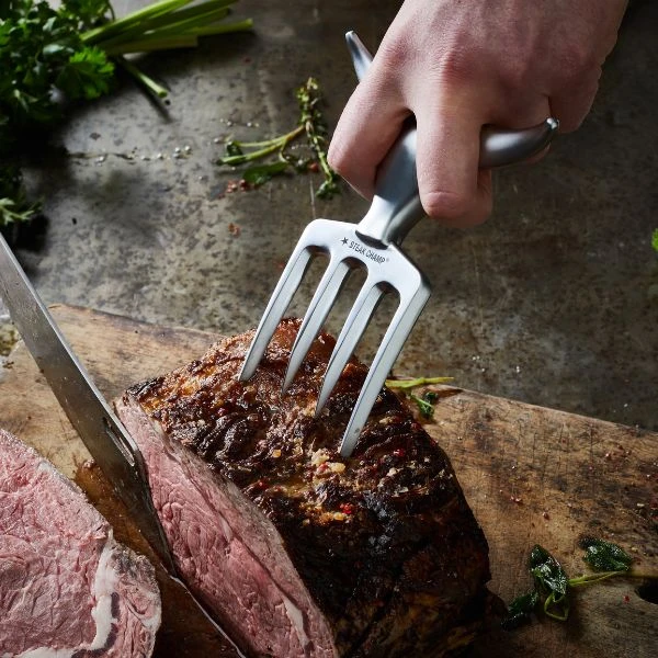 SteakChamp Bull Fork Fleischgabel 99-5026 by Steakchamp color Svart