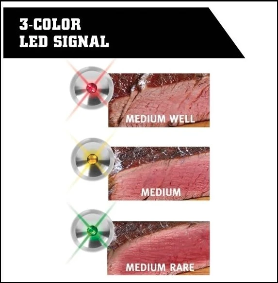 SteakChamp Fleischthermometer 99-2025 by Steakchamp color Svart