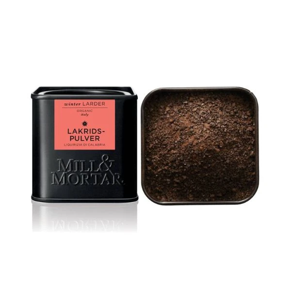 Lakritzpulver, grob, Bio, 45 g 12256MM by mill&morto color Svart