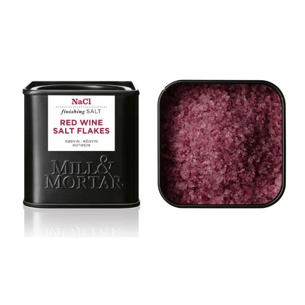 Rotweinsalz in Flocken, 80 g, Dose 19906MM by mill&morto color Svart
