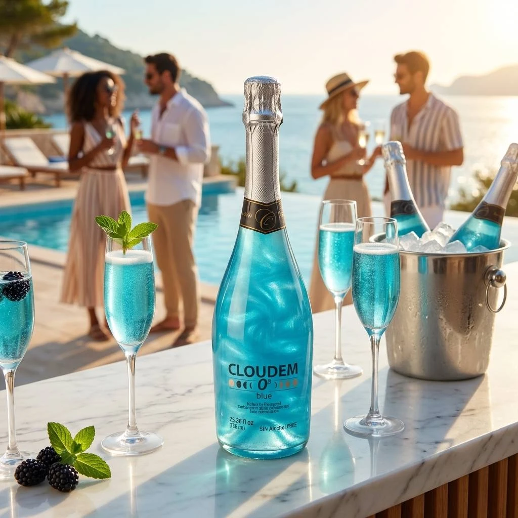 Cloudem Blue 75 cl - Alkoholfrei 51150BC by Cloudem color Svart
