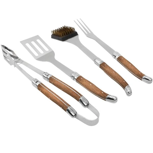 Laguiole By Haws BBQ-Grillbesteck-Set 4-teilig 30-LG0119OAK by Laguiole By Hâws color Svart