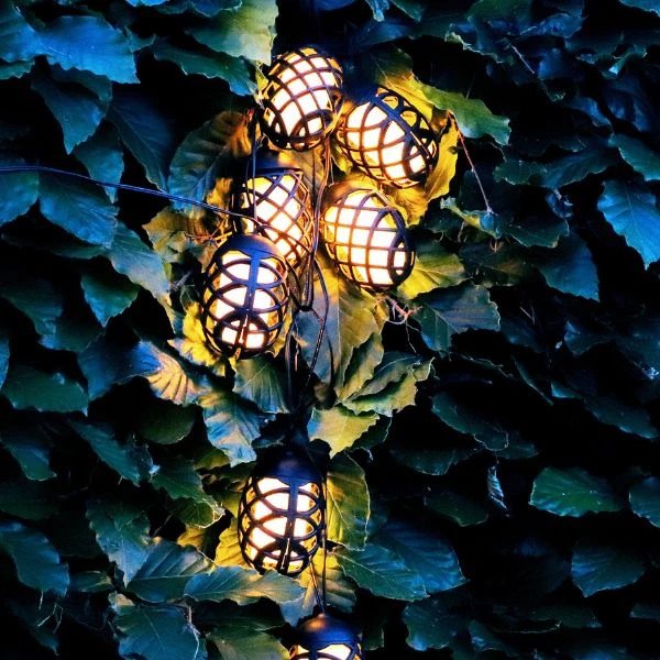 Solar-Lichterkette mit 8 Kugeln 4,2 m 8001824  color Svart