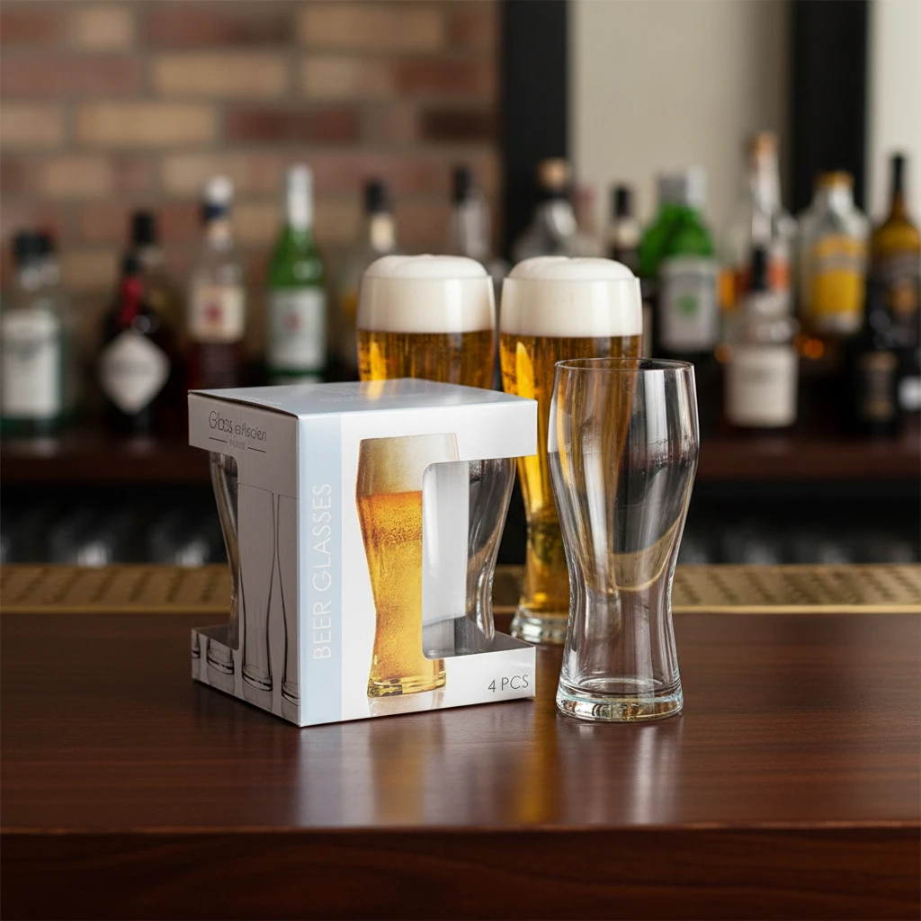 Biergläser 40 cl – 4er-Set 2017108 by Koop color Helder