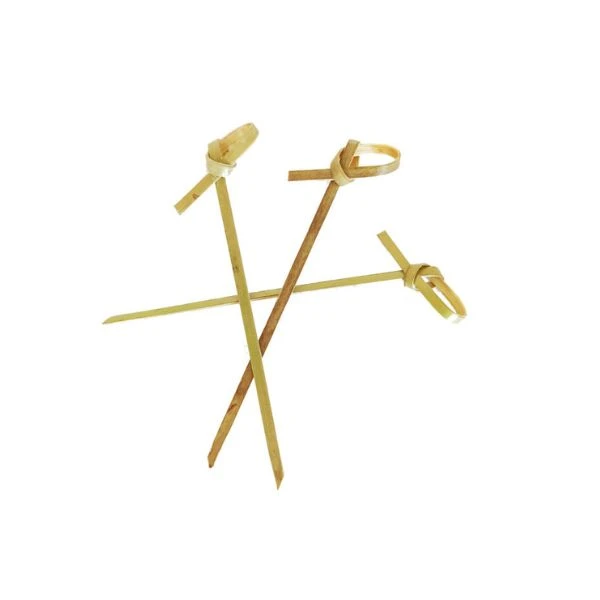 Bambus-Cocktailspieße mit Knoten 9 cm, 50er-Pack Mix0016 by Koop color Svart
