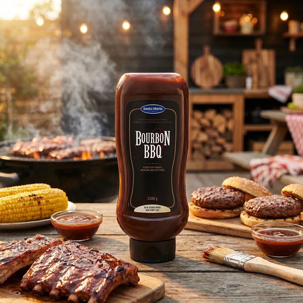 Santa Maria Bourbon Barbecue Sauce 1,1 kg 215860 by Santa Maria color Svart
