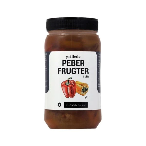 Gegrillte Paprika in Öl Feldthusen 1,1KG 200404 by FELDTHUSEN color Svart