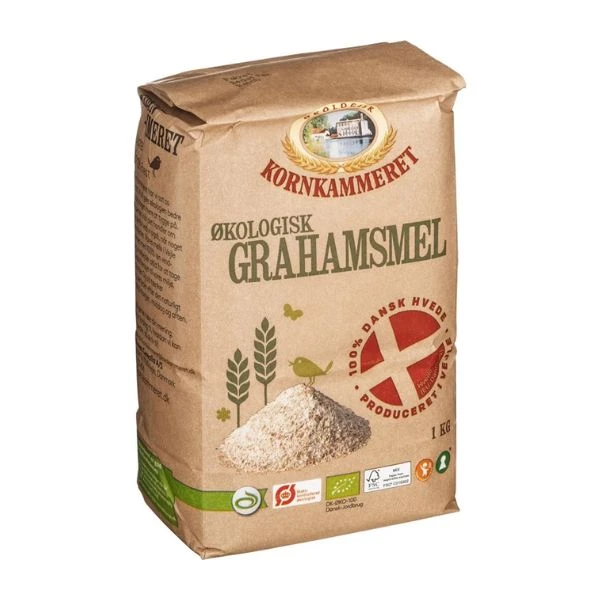 Bio-Grahammehl Kornkammeret 1 kg 88233 by Kornkammeret color Svart