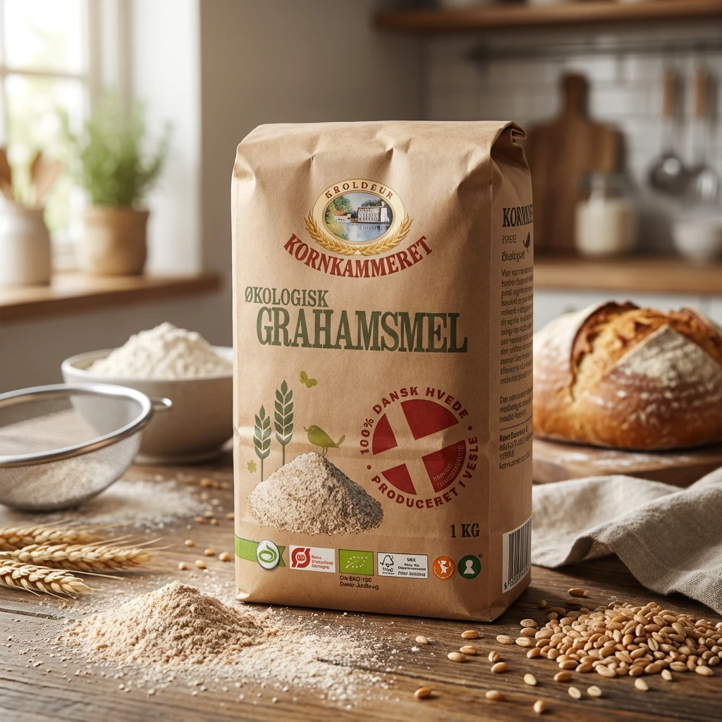 Bio-Grahammehl Kornkammeret 1 kg 88233 by Kornkammeret color Svart