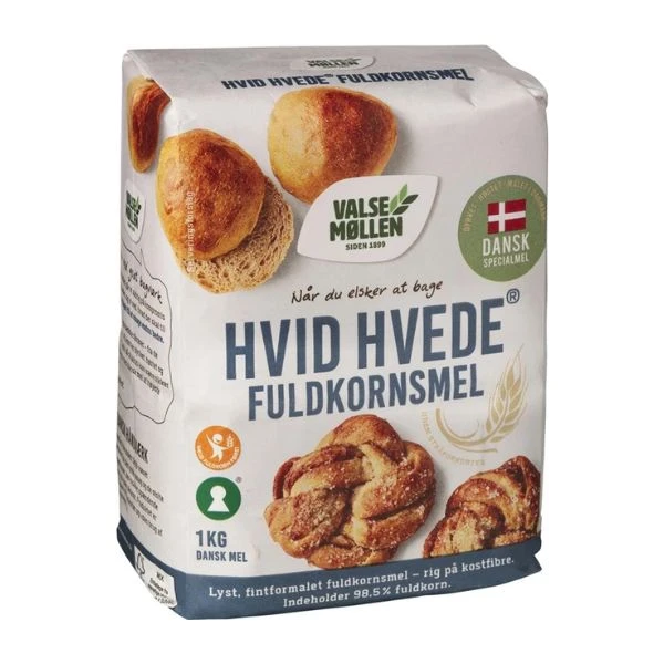 Helles Weizenvollkornmehl Valsemøllen 1 kg 210082 by Valsemøllen color Svart