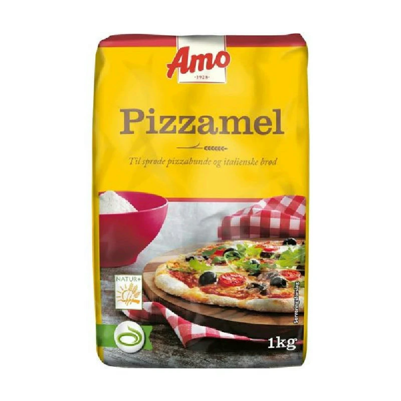Amo Pizzamehl Weizenmehl 1 kg 88214 by AMO color Svart