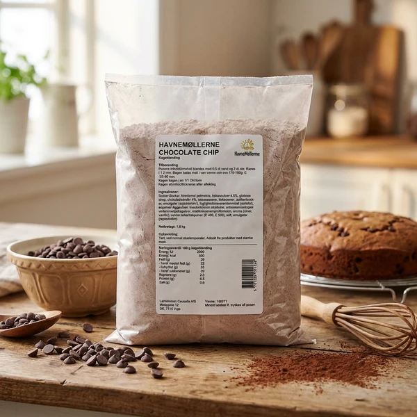 Melmix Schokokuchen mit Chocolate Chips Havnemøllerne 1,8 kg 131023 by Havnemøllerne color Svart