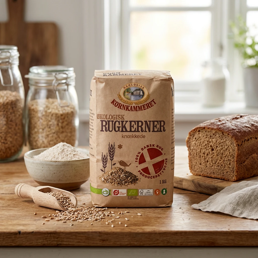 Kornkammeret Bio Roggenschrot 1 kg 130114 by Kornkammeret color Svart
