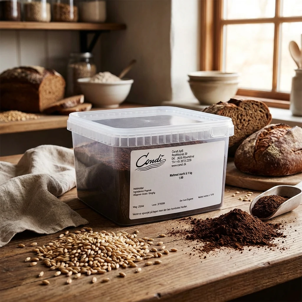 Condi Dunkles Gerstenmalzmehl 1 kg 237711 by Condi color Svart