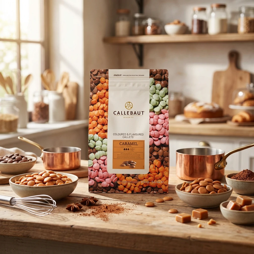 Überziehen Sie <b>Milch</b> Knöpfe mit <b>Karamell</b> Barry Callebaut 2.5KG 254022 by Barry Callebaut color Svart