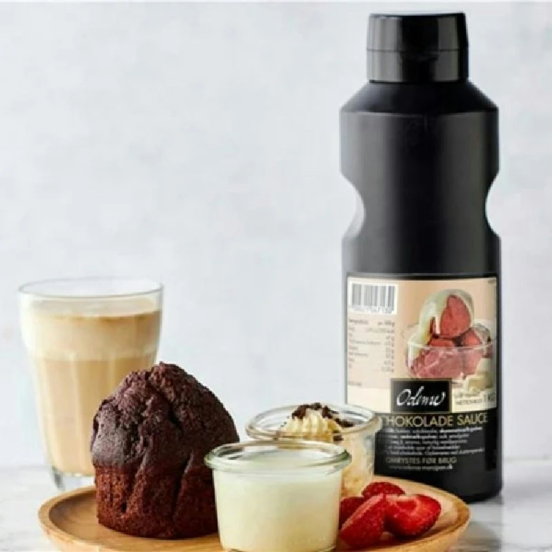 Dessert-Sauce weiße Schokolade Odense Marcipan 1 kg 344602 by Odense Marcipan color Svart