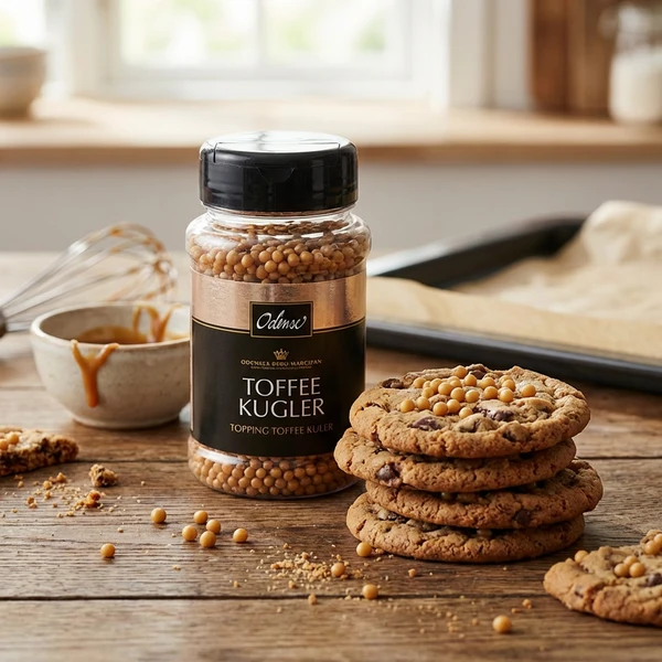 ODENSE Marcipan Toffee Kugler Topping 425g 332977 by Odense Marcipan color Svart