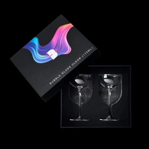 Bubble Gläser 175ml 2er-Set GLASSWARE_BUBBLE_175ML_CLEAR by Flavour Blaster color Svart