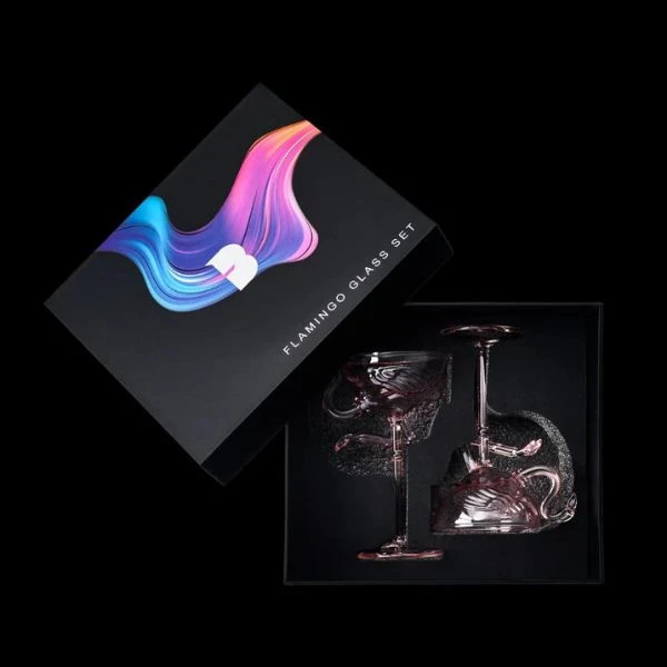 Flamingo Gläser 175ml 6 Stk. GLASSWARE_FLAMINGO by Flavour Blaster color Svart