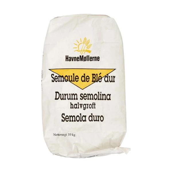 Hartweizengrieß Semolina Halbgrob Sack 10 kg 268432 by HAVNEMØL color Svart
