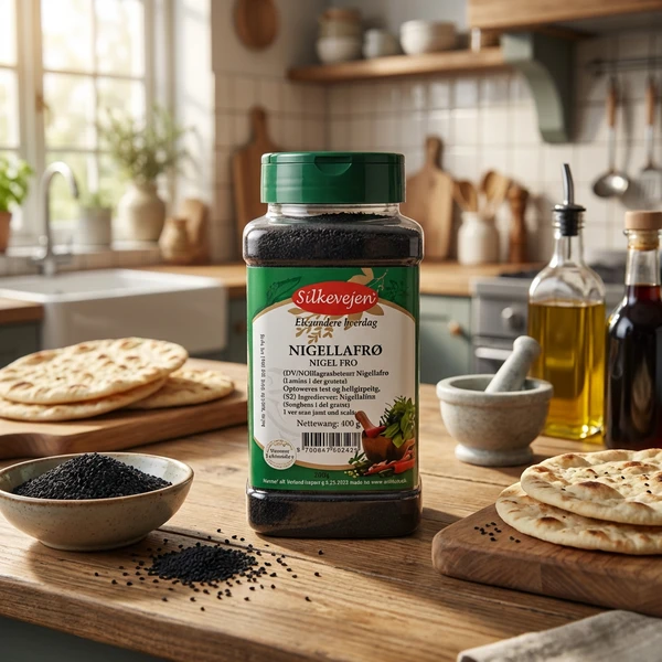 Nigellasamen / Jungfer im Grünen PS 400 g 340276 by UNIFOOD color Svart