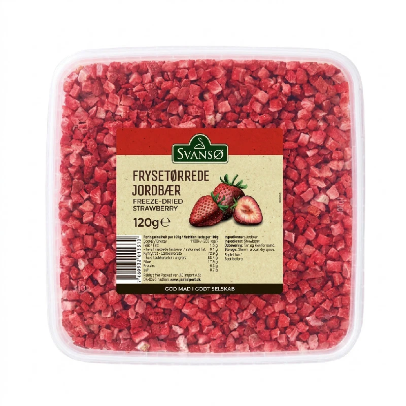 Gefriergetrocknete Erdbeeren BT 120 g 263400 by SVANSØ color Svart
