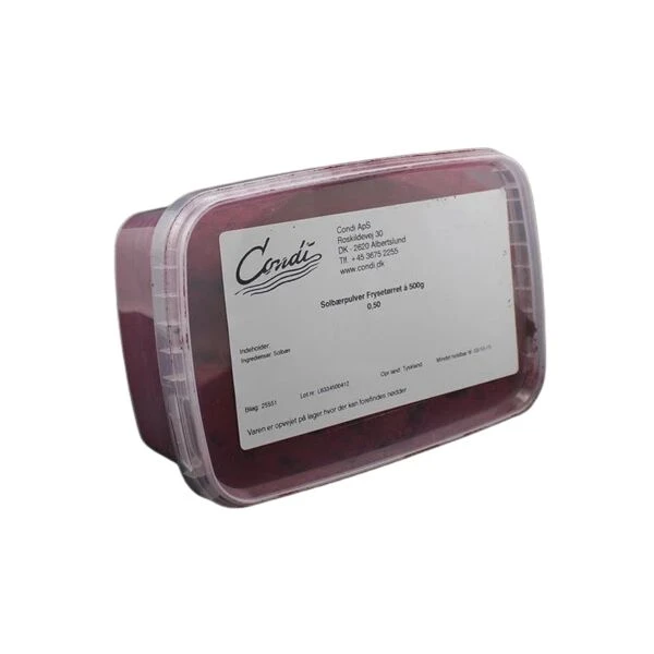 Schwarze Johannisbeere Fruchtpulver gefriergetrocknet 500 g 272756 by Condi color Svart