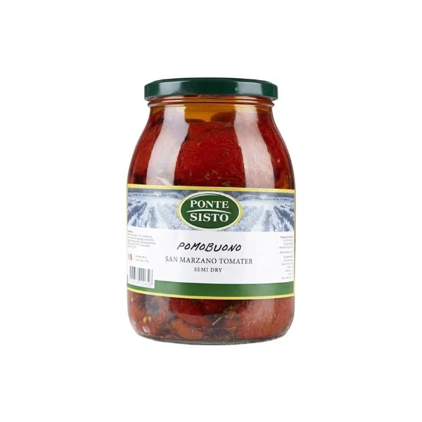 San Marzano Tomaten sonnengetrocknet Glas 980 g 212627 by PONTE S color Svart