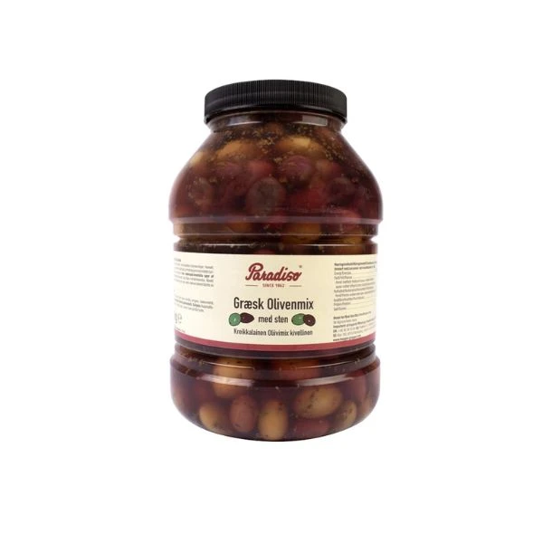 Griechischer Olivenmix mit Stein GL 2,3 kg 322711 by PARADISO color Svart