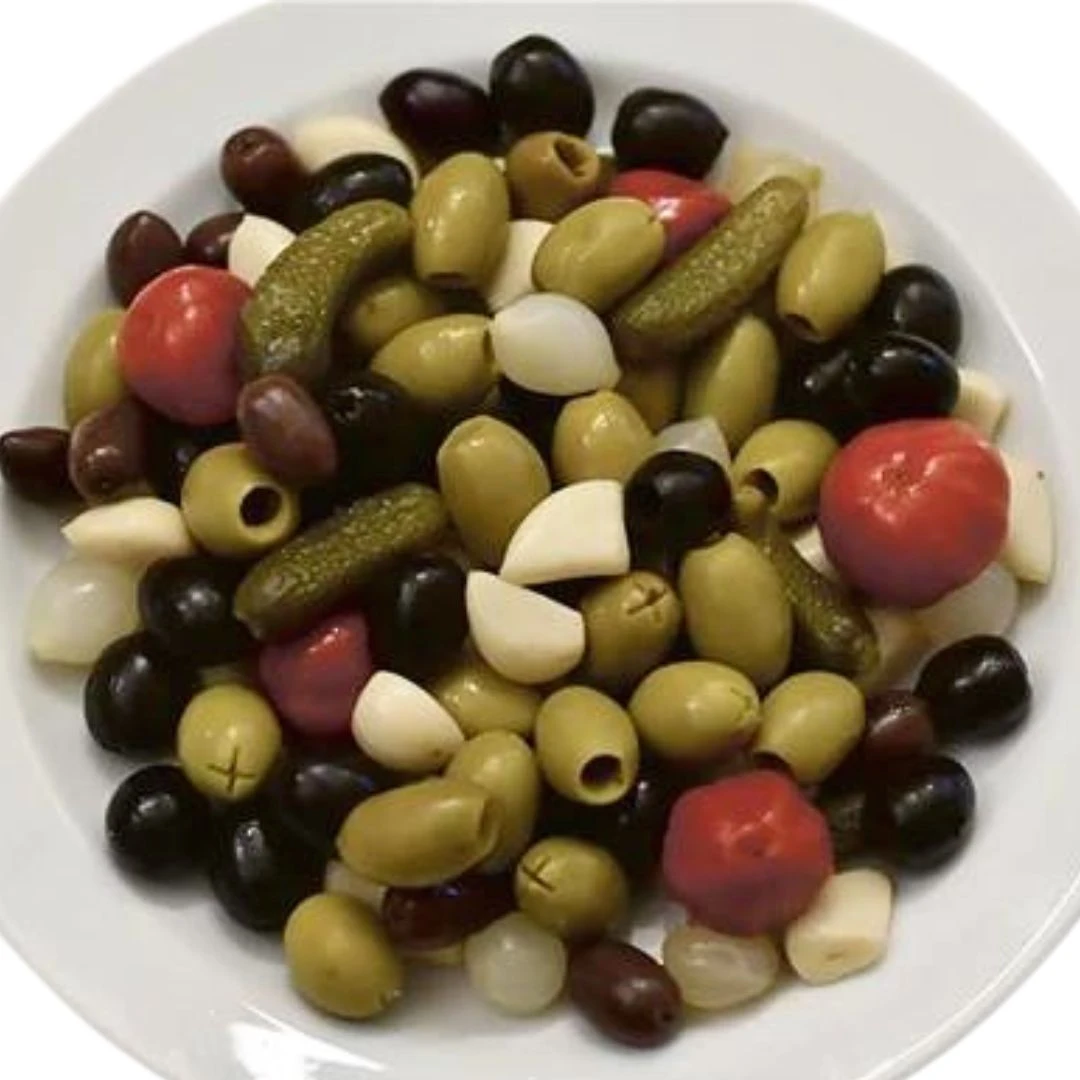 Mediterraner Olivenmix Eimer 2 kg 32884 by CERVERA color Svart