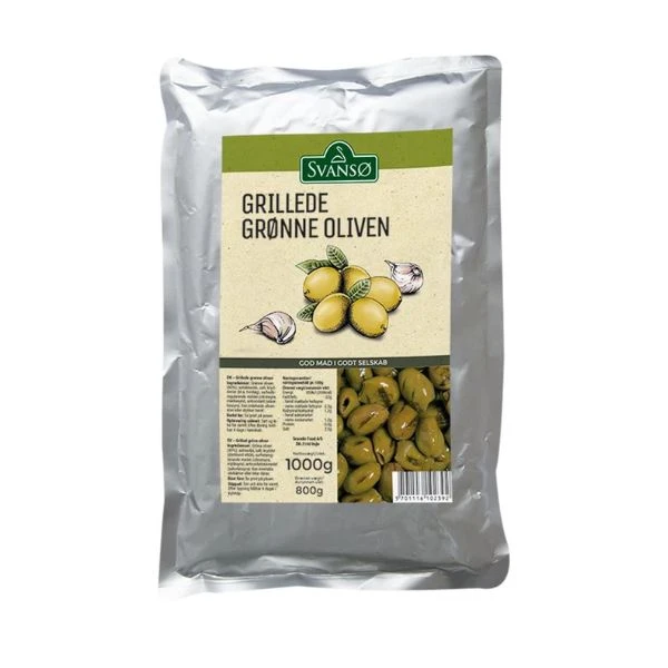 SVANSØ Gegrillte grüne Oliven Beutel 1 kg 42148 by SVANSØ color Svart