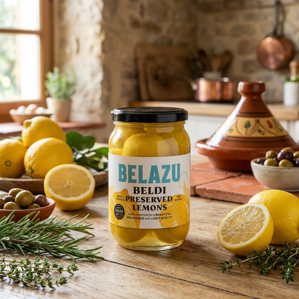 Salzzitronen im Glas 350 g 216975 by Belazu color Svart