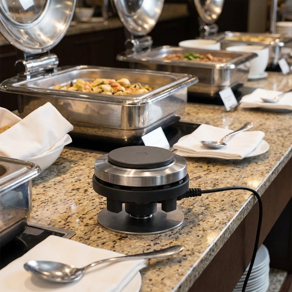 Elektrisches Heizelement für Chafing Dish aus Edelstahl 40254414 by APS color Svart