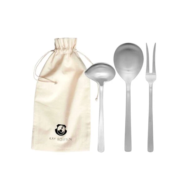 Kay Bojesen Servierset 3-teilig Matt kb113 by KAY BOJESEN color Svart