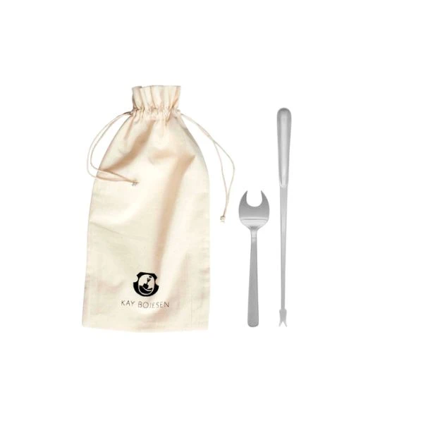 Kay Bojesen Meeresfrüchtebesteck 2-teilig Matt kb211 by KAY BOJESEN color Svart
