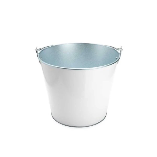 Weißer Metall-Weinkühler mit Griff, 5 Liter 6312BB00 by koala color Svart