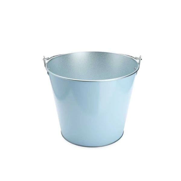 Blauer Metall-Weinkühler mit Henkel, 5 Liter 6312AC00 by koala color Svart