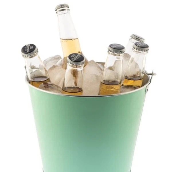 Grüner Metall-Weinkühler mit Griff, 5 Liter 6312VC00  color Svart