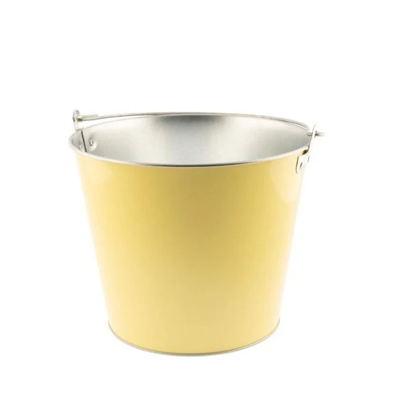 Gelber Metall-Weinkühler mit Henkel, 5 Liter 6312LC00 by koala color Svart