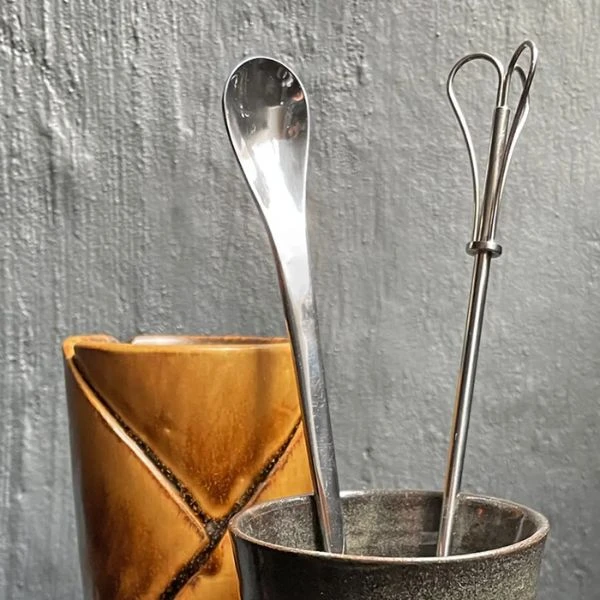 Kay Bojesen Cocktail-Set – Barlöffel und Schneebesen kb415 by KAY BOJESEN color Svart