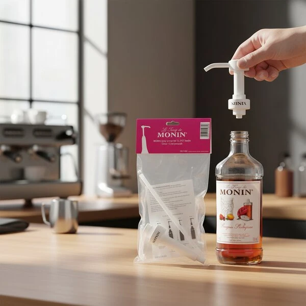 Monin Siruppumpe 10 ml (100 cl) – nur für PET-Flaschen 803586 by MONIN color Svart