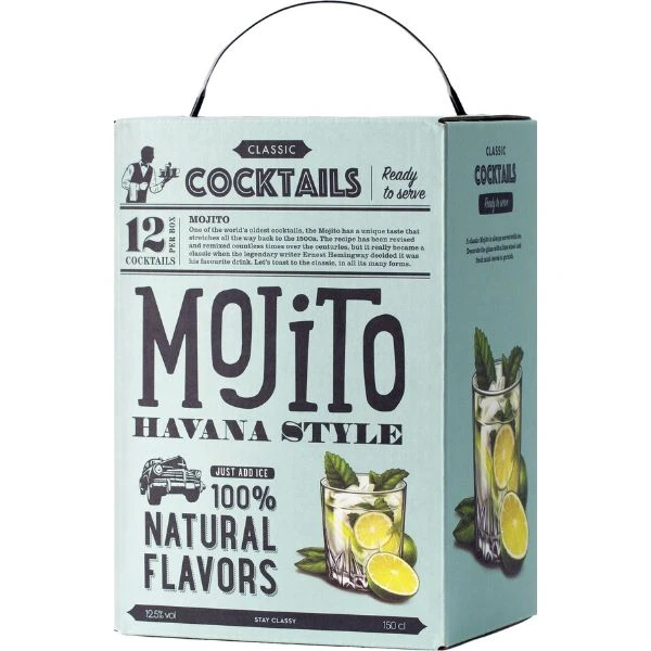 Classic Cocktails Mojito Cocktail (BiB) 150 cl 204316 by Classic Cocktails color Svart