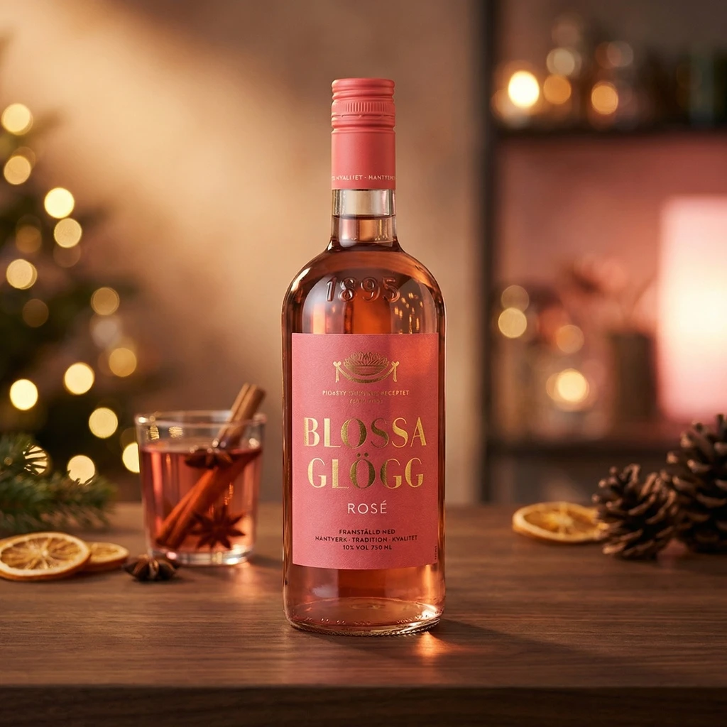 Blossa Glögg Rosé 75 cl 207962 by BLOSSA color Svart